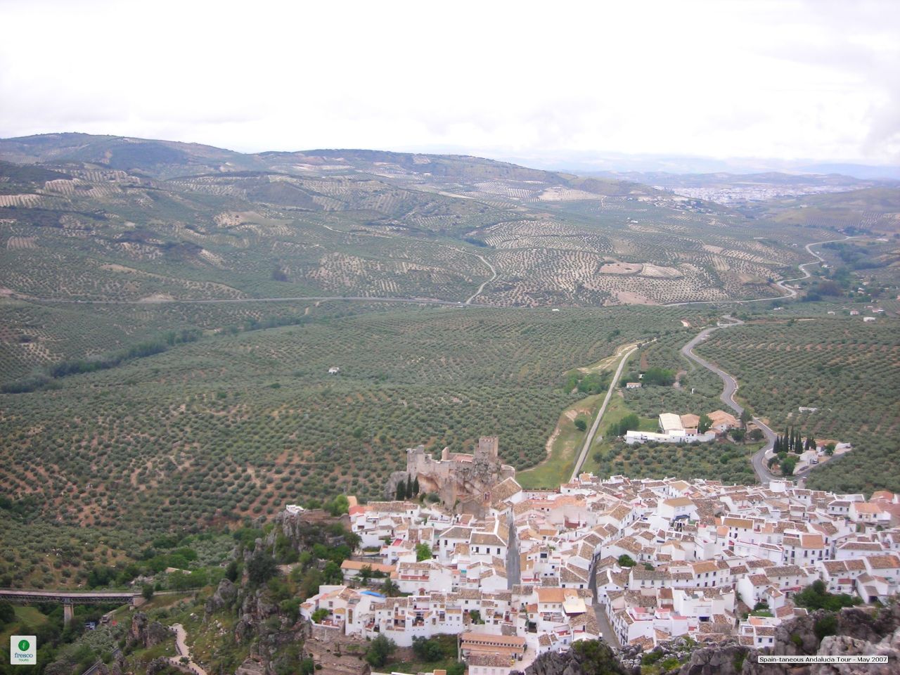 Castillo árabe sobre el cortado